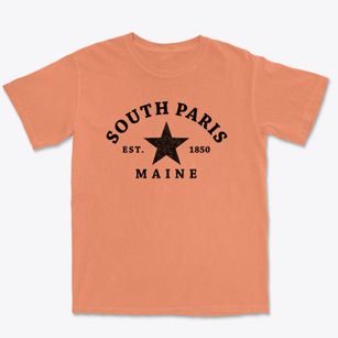 South Paris Maine Star Premium Heavyweight T-shirt