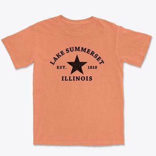 Lake Summerset Illinois Star Premium Heavyweight T-shirt