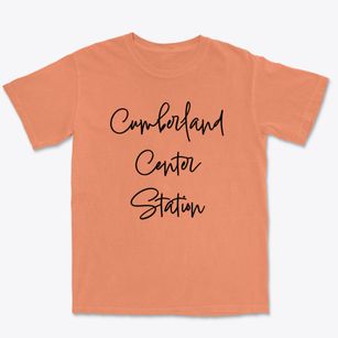 Cumberland Center Station Maine Freestyle Premium Heavyweight T-shirt