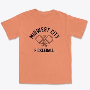 Midwest City Oklahoma Pickleball Premium Heavyweight T-shirt