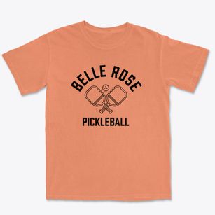 Belle Rose Louisiana Pickleball Premium Heavyweight T-shirt