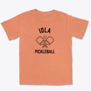 Iola Illinois Pickleball Premium Heavyweight T-shirt