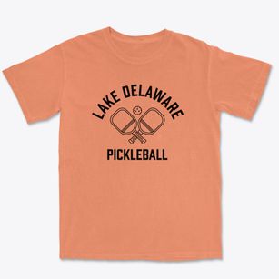 Lake Delaware New York Pickleball Premium Heavyweight T-shirt