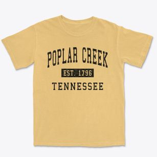 Poplar Creek Tennessee Classic Established Premium Heavyweight T-shirt