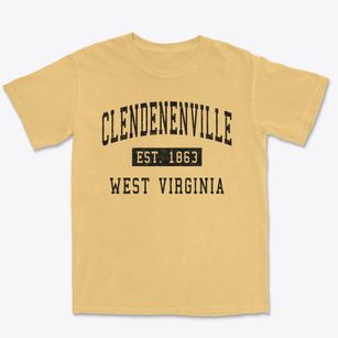 Clendenenville West Virginia Classic Established Premium Heavyweight T-shirt