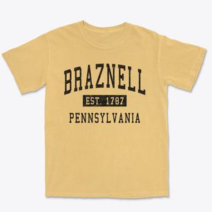 Braznell Pennsylvania Classic Established Premium Heavyweight T-shirt