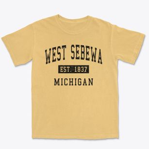 West Sebewa Michigan Classic Established Premium Heavyweight T-shirt