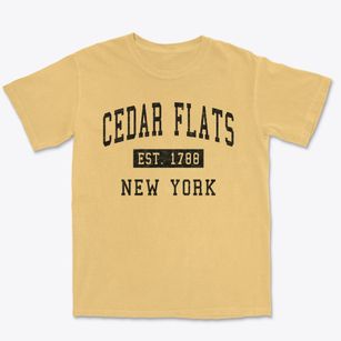 Cedar Flats New York Classic Established Premium Heavyweight T-shirt