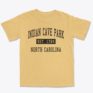 Indian Cave Park North Carolina Classic Established Premium Heavyweight T-shirt
