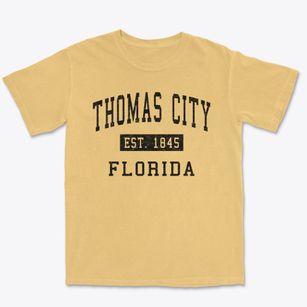 Thomas City Florida Classic Established Premium Heavyweight T-shirt