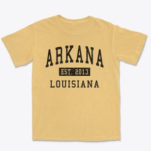 Arkana Louisiana Classic Established Premium Heavyweight T-shirt