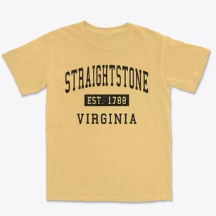 Straightstone Virginia Classic Established Premium Heavyweight T-shirt