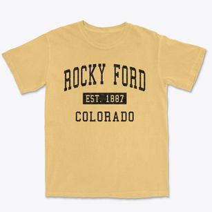Rocky Ford Colorado Classic Established Premium Heavyweight T-shirt