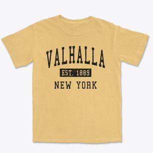 Valhalla New York Classic Established Premium Heavyweight T-shirt