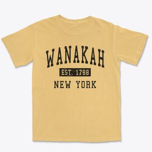 Wanakah New York Classic Established Premium Heavyweight T-shirt