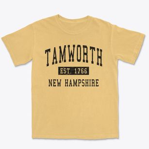 Tamworth New Hampshire Classic Established Premium Heavyweight T-shirt