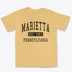 Marietta Pennsylvania Classic Established Premium Heavyweight T-shirt