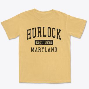 Hurlock Maryland Classic Established Premium Heavyweight T-shirt