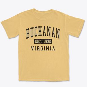 Buchanan Virginia Classic Established Premium Heavyweight T-shirt