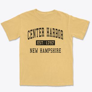 Center Harbor New Hampshire Classic Established Premium Heavyweight T-shirt