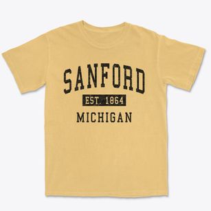 Sanford Michigan Classic Established Premium Heavyweight T-shirt