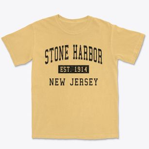 Stone Harbor New Jersey Classic Established Premium Heavyweight T-shirt