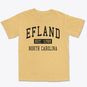 Efland North Carolina Classic Established Premium Heavyweight T-shirt