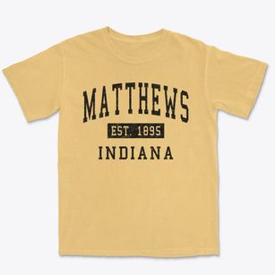 Matthews Indiana Classic Established Premium Heavyweight T-shirt