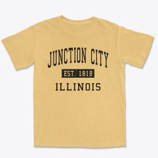 Junction City Illinois Classic Established Premium Heavyweight T-shirt