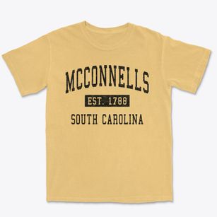 Mcconnells South Carolina Classic Established Premium Heavyweight T-shirt