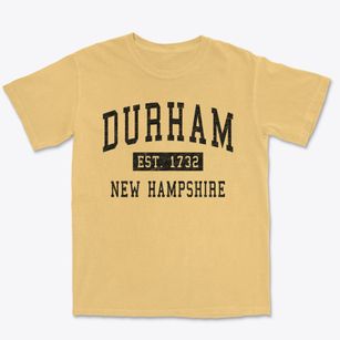 Durham New Hampshire Classic Established Premium Heavyweight T-shirt