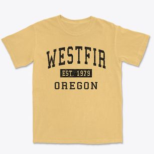 Westfir Oregon Classic Established Premium Heavyweight T-shirt