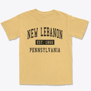 New Lebanon Pennsylvania Classic Established Premium Heavyweight T-shirt