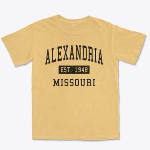 Alexandria Missouri Classic Established Premium Heavyweight T-shirt