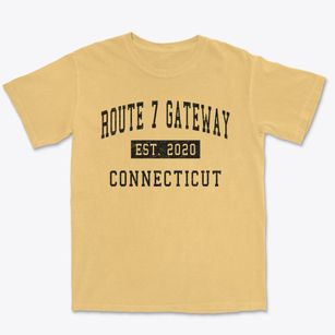 Route 7 Gateway Connecticut Classic Established Premium Heavyweight T-shirt