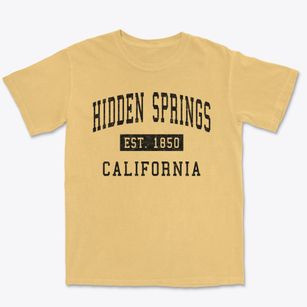 Hidden Springs California Classic Established Premium Heavyweight T-shirt