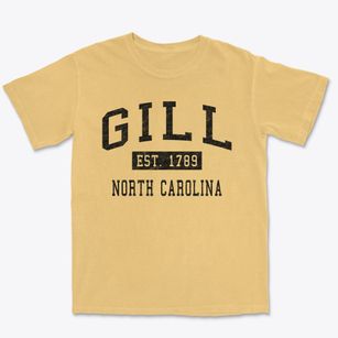 Gill North Carolina Classic Established Premium Heavyweight T-shirt