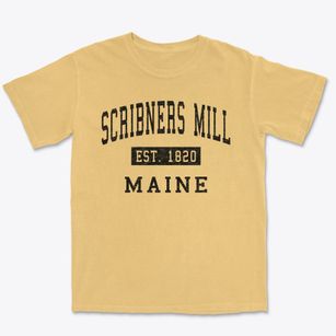 Scribners Mill Maine Classic Established Premium Heavyweight T-shirt