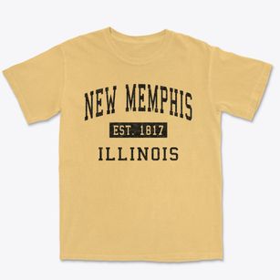 New Memphis Illinois Classic Established Premium Heavyweight T-shirt