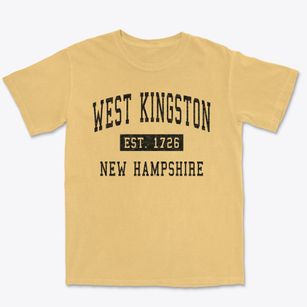 West Kingston New Hampshire Classic Established Premium Heavyweight T-shirt