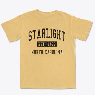 Starlight North Carolina Classic Established Premium Heavyweight T-shirt