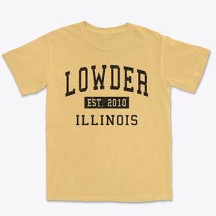 Lowder Illinois Classic Established Premium Heavyweight T-shirt