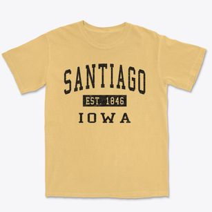 Santiago Iowa Classic Established Premium Heavyweight T-shirt