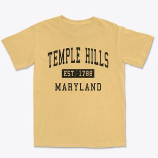 Temple Hills Maryland Classic Established Premium Heavyweight T-shirt