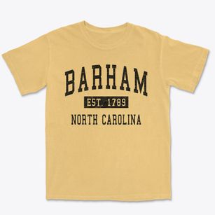 Barham North Carolina Classic Established Premium Heavyweight T-shirt