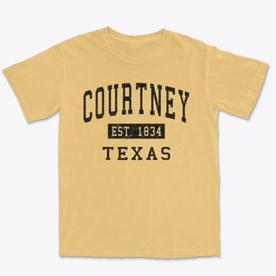 Courtney Texas Classic Established Premium Heavyweight T-shirt
