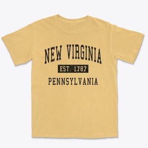New Virginia Pennsylvania Classic Established Premium Heavyweight T-shirt