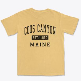Coos Canyon Maine Classic Established Premium Heavyweight T-shirt