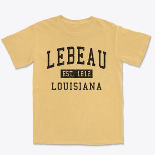 Lebeau Louisiana Classic Established Premium Heavyweight T-shirt