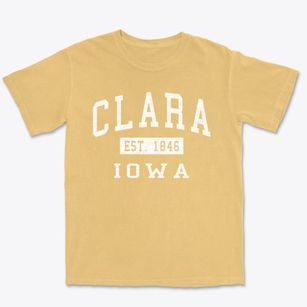 Clara Iowa Classic Established Premium Heavyweight T-shirt